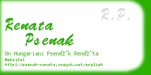 renata psenak business card